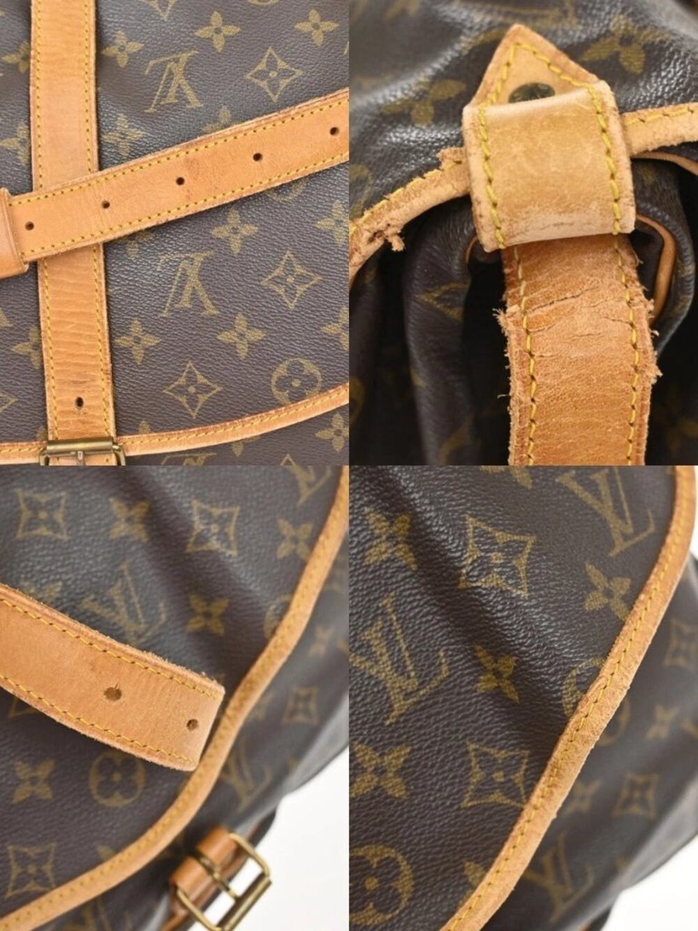 LOUIS VUITTON Saumur 35 Shoulder Bag Monogram Leather BN France M42254 64YJ101 - Picture 10 of 14
